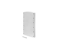 Emuca - Supplément latéral pour penderie rabattable, vis, gris métallisé, set de 2