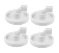 Accessoire Lave-vaisselle Support de Poulie 4 Pièces Blanc en Plastique