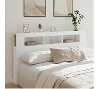 Accessoire lit avec rangement Blanc - LEMON® Tête de lit à LED - blanc - 180x18,5x103,5cm - Bois d'ingénierie 684 - Soldes