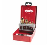 Accessoire machine outil - consommable machine outil Ruko - 102312T - Juego de avellanadores - desbarbadores, HSS - TiN