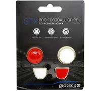 Gioteck – Bouchons pour joysticks Gtx PS4 – Silicone antidérapant, aide à viser – Rouge et blanc