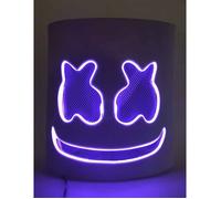 Accessoire - Masque DJ guimauve led violet adulte