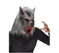 DEGUISE TOI - Masque loup garou adulte en latex - Masque - Taille Unique - Argenté/gris - Masques - Latex - - Halloween