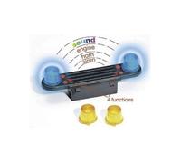 bruder 02801 - Accessoires Module Light & Sound Trucks avec 4 fonctions, piles - 1:16 Bruit de moteur, sirène de police, service de secours, camion, Sprinter, ramassage des ordures, chasse-neige