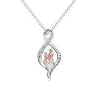 Accessoire Mommy and Me Collier, Mère Fille Infinity Pendant Collier Toujours ma Fille pour Toujours Mon ami Collier, Mère Fille Collier pour 2, Maman Fille