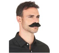 Deguisetoi Moustache adhésive Adulte – Noir – Taille unique – Carnaval
