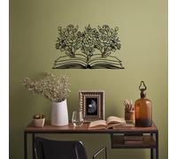 Accessoire mural décoratif élégant en métal noir, 43 x 70 cm, 100% métal, épaisseur 1,5 mm, parfait pour la décoration moderne de la maison et l'art mural unique