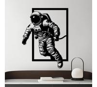 Accessoire mural décoratif élégant en métal noir, 69 x 52 cm, 100% métal, épaisseur 1,5 mm, parfait pour la décoration moderne de la maison et l'affichage d'art