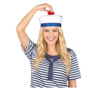 Deguisetoi Chapeau marin à pompon adulte