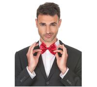 Accessoire - Noeud papillon rouge avec sequins adulte