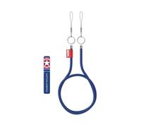 Accessoire - Pack Dragonne et Socle Stand - Compatible Samsung - Motifs Marvel - Couleur Bleu