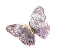 Accessoire papillon brodé en alliage robuste, accent de pour anniversaires, célébrations, épingle à bijoux papillon unique