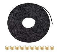 Accessoire par stampante 3D 2GT Larghezza cinghia dentata 6 mm 5 m/16,4 ft Lunghezza con 10 fibbia in rame in ottone per stampante Ender-3 Ender-3 Pro Cinghia rinforzata in gomma adatta per