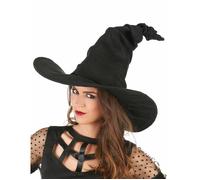 Accessoire - PARTY PLAY - Chapeau sorcière velours noir adulte
