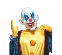 DEGUISE TOI - Masque latex clown diabolique adulte - Masque intégral - Taille Unique - Blanc - Masques - Latex - - Halloween