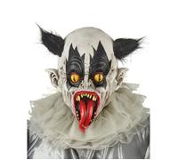 Accessoire - PARTYTIME - Masque latex clown noir et blanc adulte