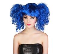 Accessoire - Perruque bleue à couettes femme