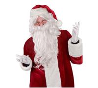 Accessoire - Perruque et barbe de Père Noël blanc adulte