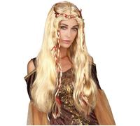 Deguisetoi – Perruque médiévale femme – Blonde – Taille unique