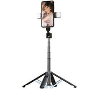 Accessoire photo Bluetooth 104cm Aluminium + double lumière d'appoint Noir Noir G