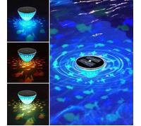 Accessoire Piscine Lumiere Solaire Lampe Piscine Led Etanche Projecteur pour Jacuzzi Jardin SPA Fête [Classe éner 3CQINGSHOP