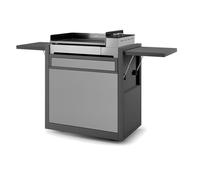 Forge Adour Chariot Premium Acier fermé 60 pour plancha Premium 60 Noir et Gris