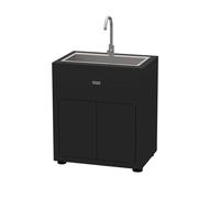 Le Marquier Meuble avec évier intégré MC80PEVE13 80 x 55 cm Noir