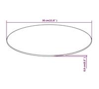 Accessoire Plateau de table Transparent - LEMON® Dessus de table - ronde en - verre trempé 300 mm 371 - Soldes