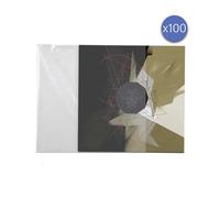 Enova HiFi Accessoire platine vinyle PEV 100 33T Lot de 100 pochettes 33 tours