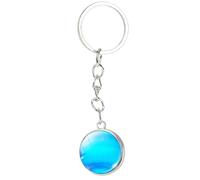 Accessoire Porte Clé Planète, Porte-clés 3D Planète Sombre Créé Beau Globe Terrestre Lueur dans le Système Solaire Sombre. Porte Clé Planète Glow dans un trousseau Créatif Sombre pour F