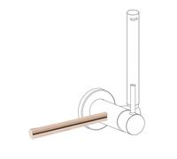 Accessoire porte-serviettes pour robinet avec douche pour WC Support Or Rose 24K - TRES 03412401OP