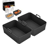 Accessoire pour Air Fryer Moule Silicone 2 Paquets Compatible avec Ninja Foodi AF400EU, AF300EU 9.5L, Instant Pot Ultenic MasterPRO Dual