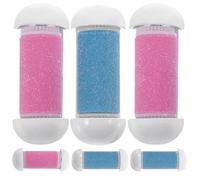 Accessoire pour Appareil de Pédicure, Lot de 6 Têtes de Remplacement | Surface Abrasive, Plastique Résistant à L’eau, Installation Facile, pour Peau Calleuse et Stations Professionnelles