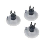 Accessoire pour aquarium ventouse avec clip Aqua Della (x3) Blanc 9/12 mm
