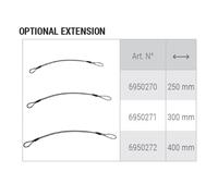 Accessoire pour Barres de Toit Support Vélo Fabbri Gringo Option Extension Long