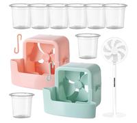 Accessoire pour Boîte à Glace de Ventilateur | 2 Pièces Porte-Glace Accrochable pour Ventilateur Électrique - Accessoires Refroidissants pour Temps Chaud pour Balcon Bureau Et Intérieur