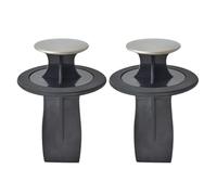 Accessoire pour Broyeur de Déchets, Noir Scellant D’évier 84-86 MM | Insertion Facile, Gratte les Résidus, Plastique Acier Inoxydable Gel, pour Cuve et Nettoyage sous Évier