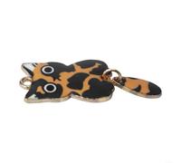Accessoire pour chat en métal raffiné pour un engagement visuel répété grâce à une utilisation équilibrée de l'espace négatif (Orange)