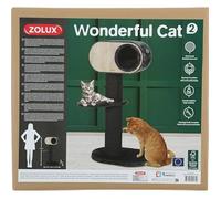Zolux Scratching Post Wonderful Cat 2 Grey - Cat Scratcher - 60 X 42.
