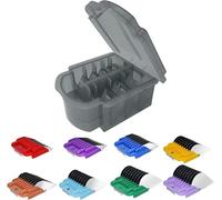 Accessoire pour chien en acier inoxydable Peigne guide 8 couleurs, compatible avec heiniger/MOSER Max45,50/Andis/Oster A5/Wahl KM10 Lame détachable (convient pour 10/15/30 lames)