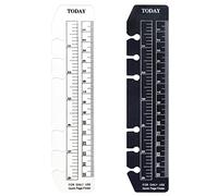 Accessoire pour classeur à anneaux en D Pochettes perforées Séparateur Règle Onglet Index (BTRègle de l'index, A6)