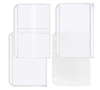 Accessoire pour classeur à anneaux en D Pochettes perforées Séparateur Règle Onglet Index (Combinaison de poche, A5)