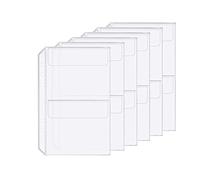 Accessoire pour classeur à anneaux en D Pochettes perforées Séparateur Règle Onglet Index (Double poche, A5)