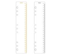 Accessoire pour classeur à anneaux en D Pochettes perforées Séparateur Règle Onglet Index (GRègle de l'index, B5)