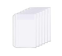 Accessoire pour classeur à anneaux en D Pochettes perforées Séparateur Règle Onglet Index (Poche simple, A5)