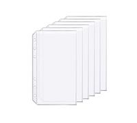 Accessoire pour classeur à anneaux en D Pochettes perforées Séparateur Règle Onglet Index (Pochettes classeur, A6)