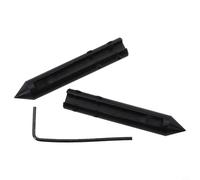 Accessoire pour étrier à cadran | Ensemble de jauge centrale pour étriers de 10,2 cm, 15,2 cm et 20,3 cm | Aiguille à tracer de 1 cm de diamètre avec sonde conique à 60° | Alliage d'acier, anodisé