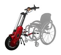 Accessoire pour fauteuil roulant Handbike électrique 400 W Enrouleur de fauteuil roulant, Kit de conversion pour fauteuils roulants électriques, 3 vitesses réglables, avec éclairage avant, A