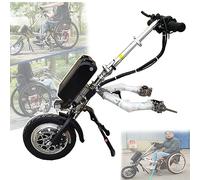 Accessoire pour fauteuil roulant Handbike électrique 500 W Enrouleur pour fauteuil roulant, Tête d'entraînement pour fauteuil roulant, Batterie 48 V 15 Ah/17 Ah, 3 vitesses, Avec éclairage a
