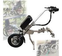 Accessoire pour fauteuil roulant pour vélo à main électrique 500 W Enrouleur pour fauteuil roulant, tête d'entraînement pour fauteuil roulant, batterie 48 V 15 Ah/17 Ah, 3 vitesses, avec écl